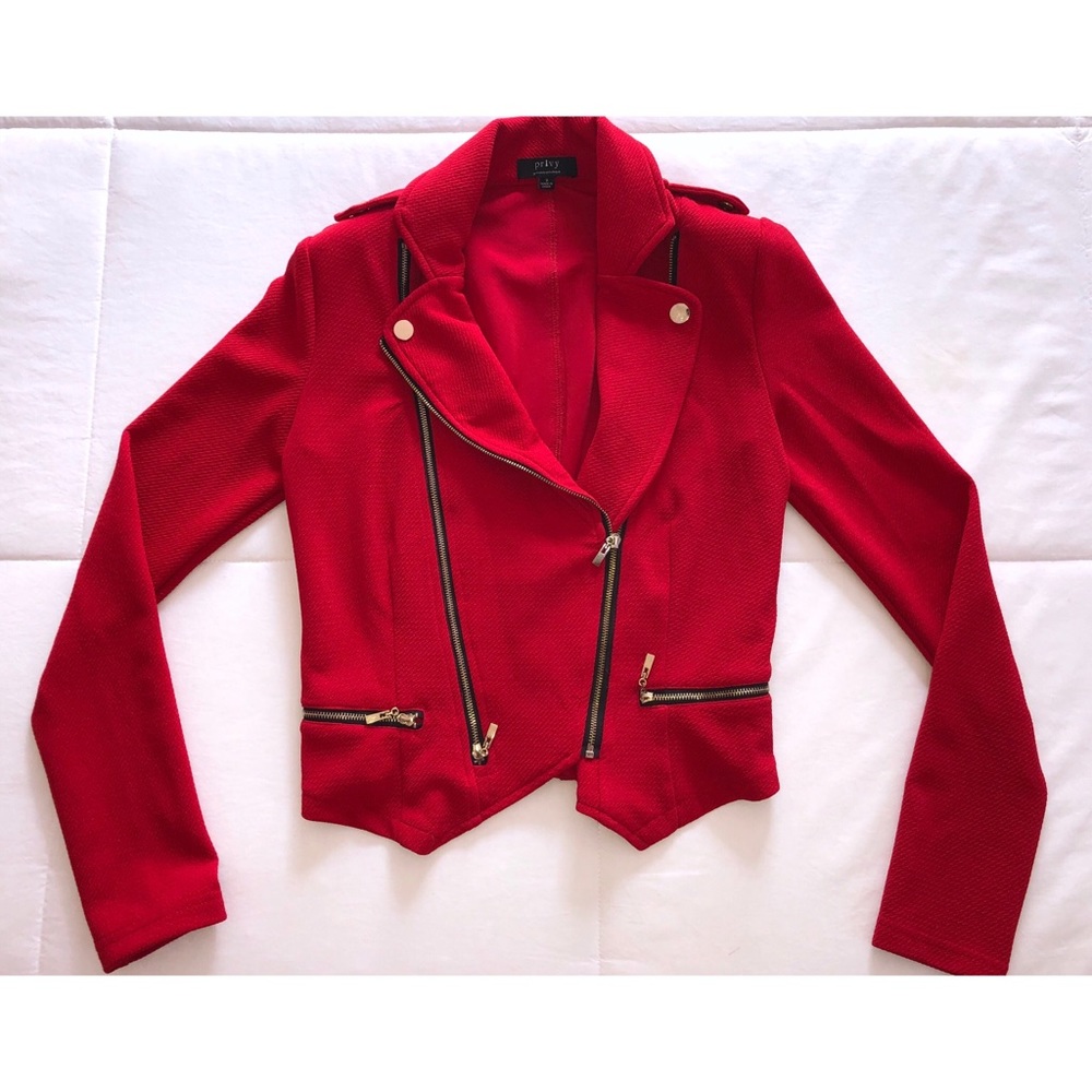 Privy Red Blazer Jacket